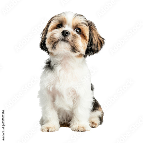 Cute Shih Tzu Puppy Sitting