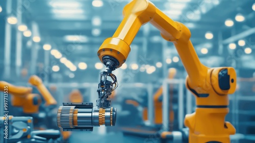 Robotic Arm Manipulating Complex Materials in Industry