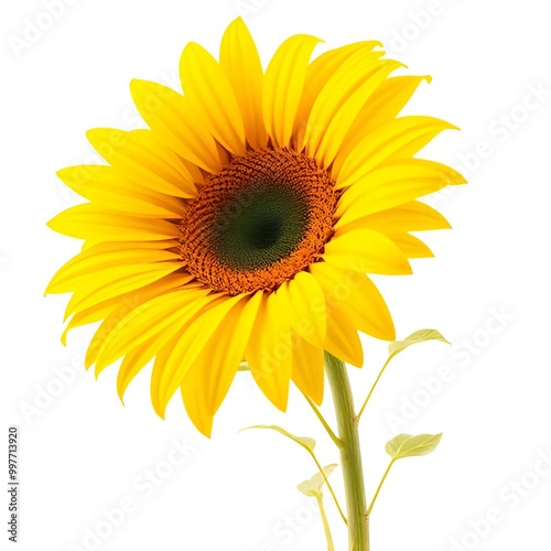 sunflower isolated on white background