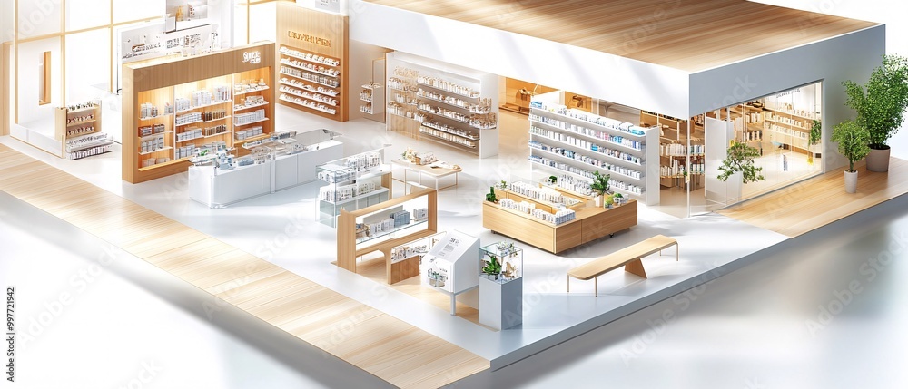 Minimalist Modern Pharmacy Interior Design. Minimalist Modern Pharmacy Interior Design.