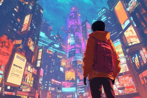 Character Stepping Into a Vibrant Game World