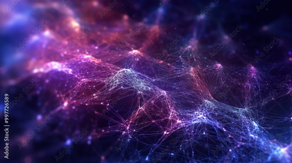 Obraz premium Abstract Digital Network Pattern