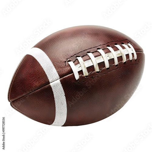 Stunning American Football Ball on Transparent Background photo