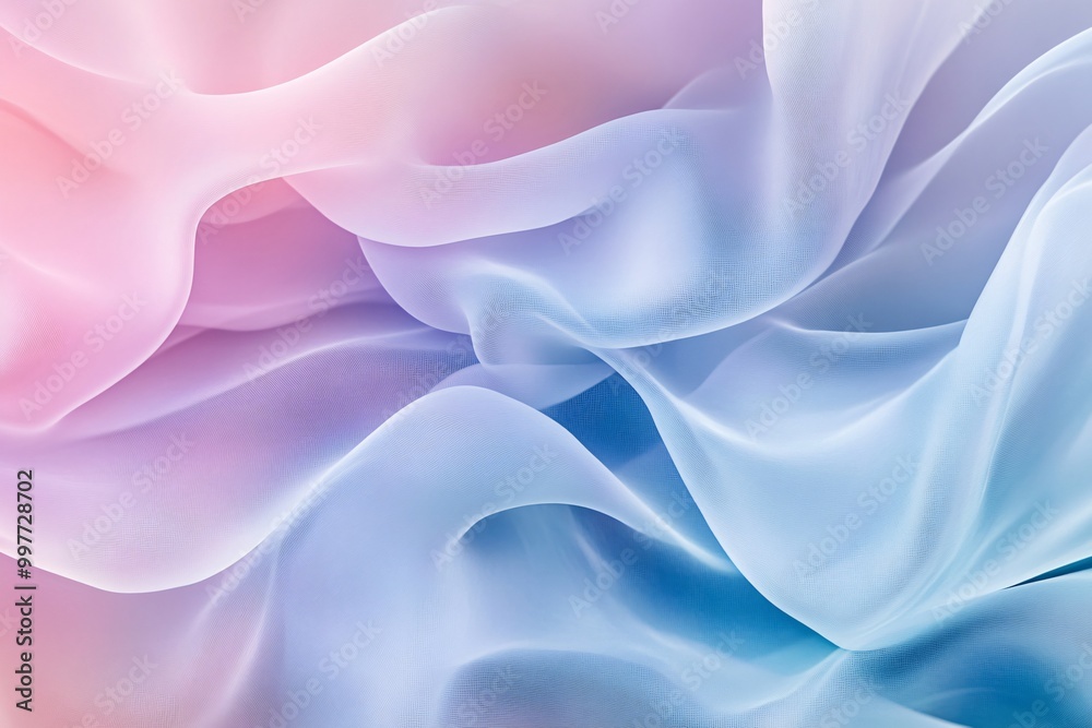 Obraz premium Soft Flowing Abstract Forms in Pastel Colors
