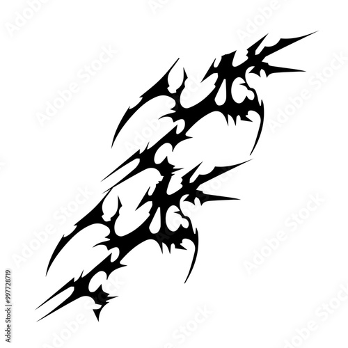 futuristic abstract cybersigilism icon