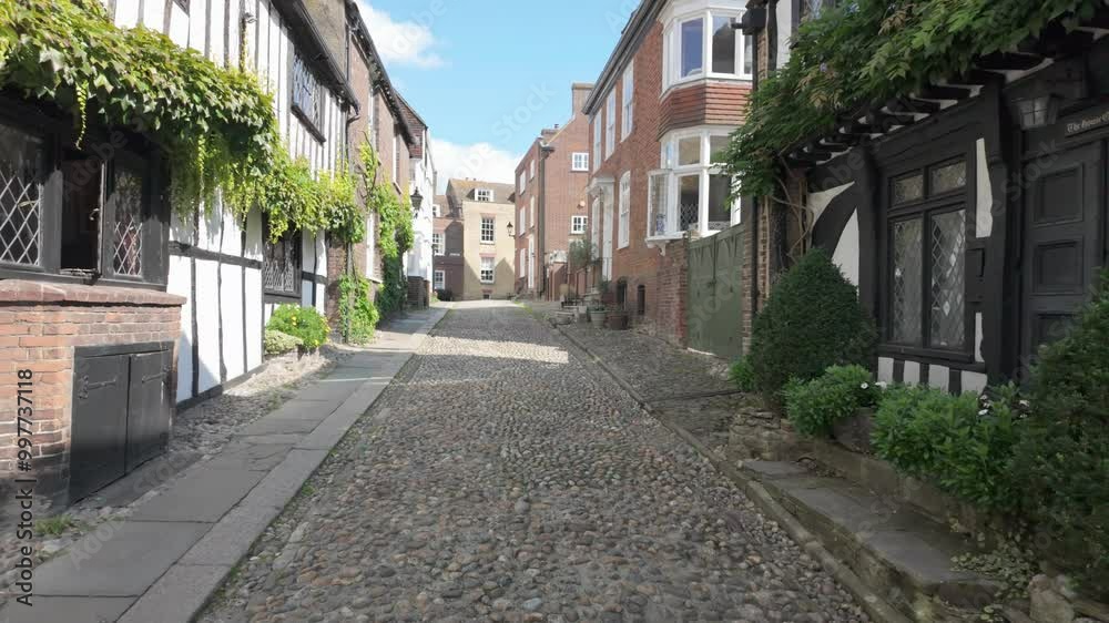 East Sussex,UK - September 15, 2024: Beautiful houses in Rye, East Sussex, England East Sussex,UK - September 15, 2024: Beautiful houses in Rye, East Sussex, England