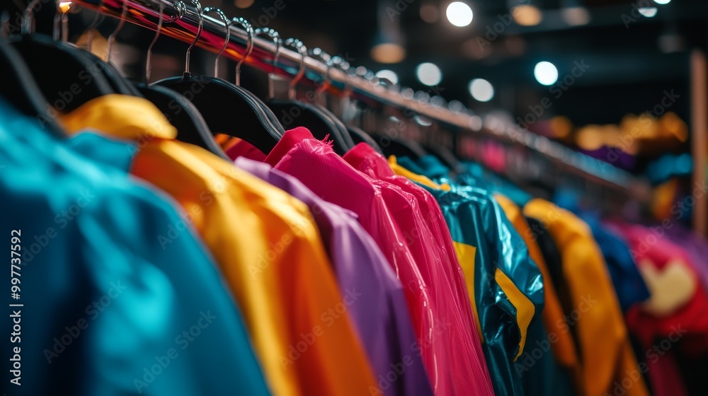 A vibrant assortment of costumes hanging on a rack, perfect for children, adults, and families. Fun, festive, and ready for any celebration! A vibrant assortment of costumes hanging on a rack, perfect for children, adults, and families. Fun, festive, and ready for any celebration!