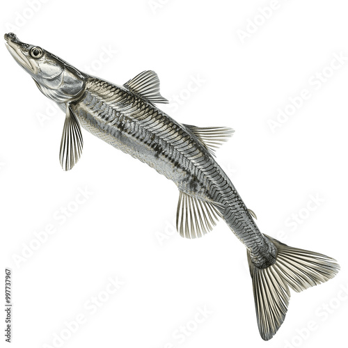 Platinum Alligator Gar fish 