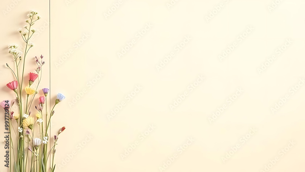 Fototapeta premium background with flowers