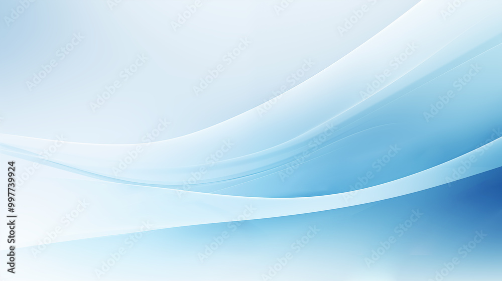 Abstract background composed of soft blue and white wavy lines, flowing lines Abstract background composed of soft blue and white wavy lines, flowing lines