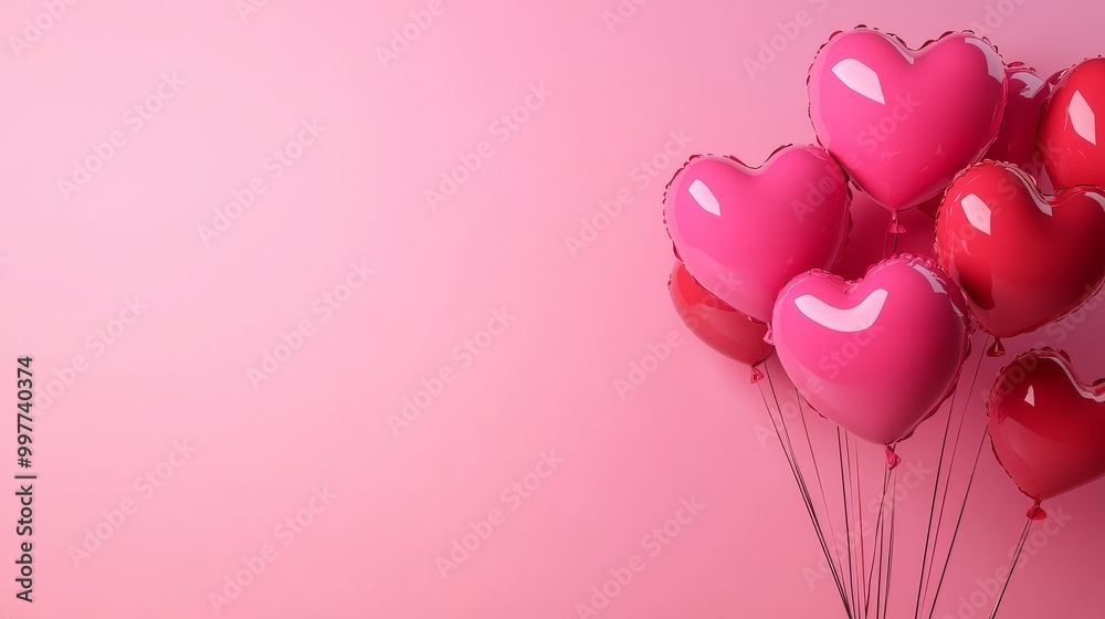Pink Heart Balloons on a Pink Background, a cheerful and festive image perfect for Valentine's Day, romantic occasions, or celebrations of love. The balloons symbolize joy, love, and happiness. Pink Heart Balloons on a Pink Background, a cheerful and festive image perfect for Valentine's Day, romantic occasions, or celebrations of love. The balloons symbolize joy, love, and happiness.