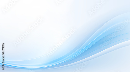 Abstract background composed of soft blue and white wavy lines, flowing lines