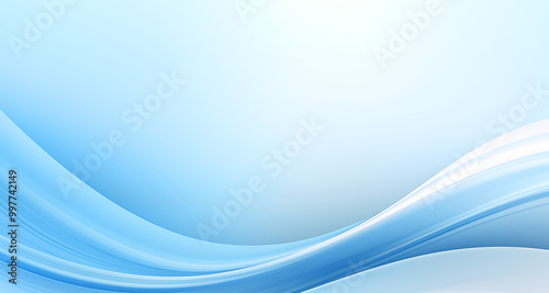 Abstract background composed of soft blue and white wavy lines, flowing lines