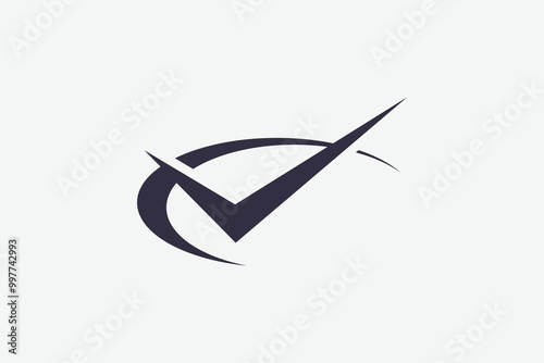  Check Mark logo concept. modern Check Mark vector design template. 