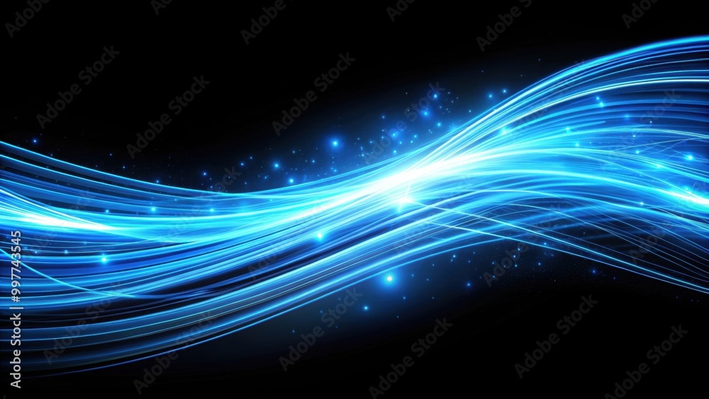 Abstract blue light streak on black background, illumination, neon, vibrant, technology, futuristic, digital, beam, glowing, speed Abstract blue light streak on black background, illumination, neon, vibrant, technology, futuristic, digital, beam, glowing, speed