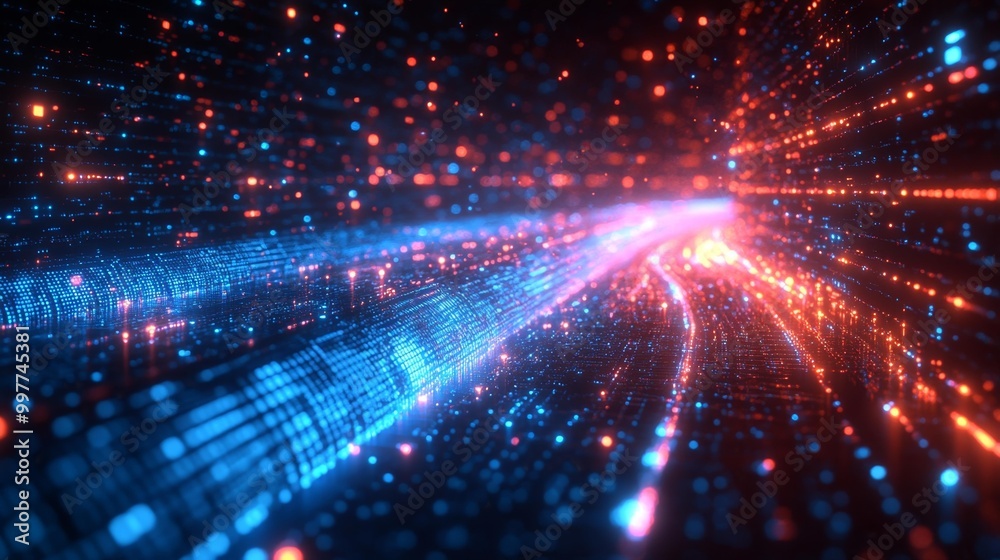 Abstract Data Flow in a Digital Matrix Generative AI Abstract Data Flow in a Digital Matrix Generative AI