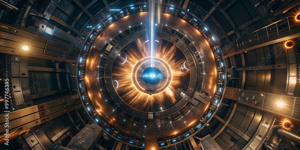 Fototapeta premium Scientists Working on Futuristic Energy Device in a High-Tech Laboratory with Advanced Technology