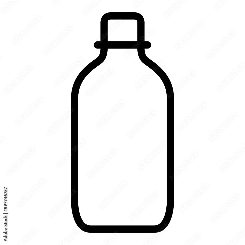 Bottle icon outline style. Simple packaging vector symbol illustration. Bottle icon outline style. Simple packaging vector symbol illustration.