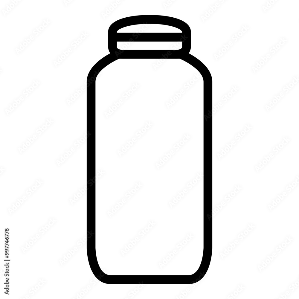 Bottle icon outline style. Simple packaging vector symbol illustration. Bottle icon outline style. Simple packaging vector symbol illustration.