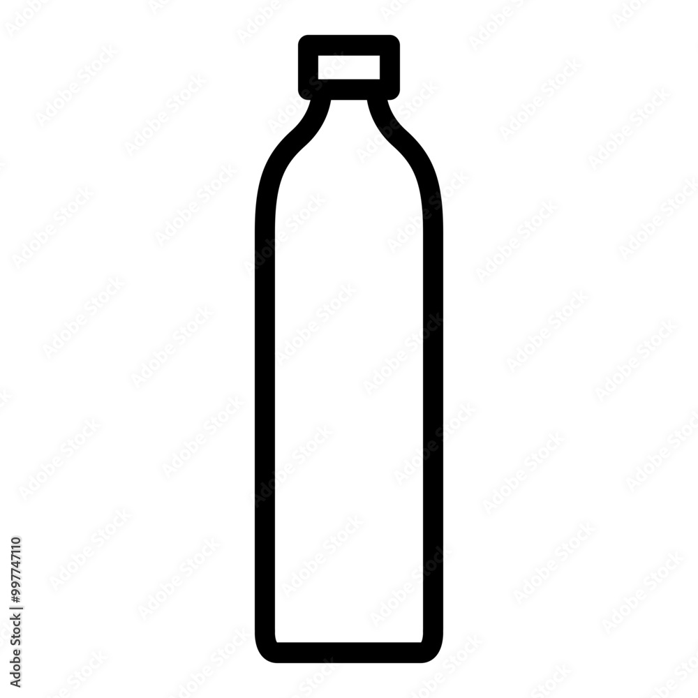 Bottle icon outline style. Simple packaging vector symbol illustration. Bottle icon outline style. Simple packaging vector symbol illustration.