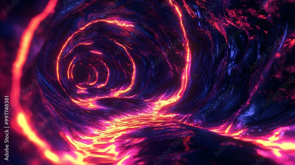 Colorful abstract swirl with purple, blue, and pink tones, featuring a fractal spiral design with a watery texture and light effects Colorful abstract swirl with purple, blue, and pink tones, featuring a fractal spiral design with a watery texture and light effects