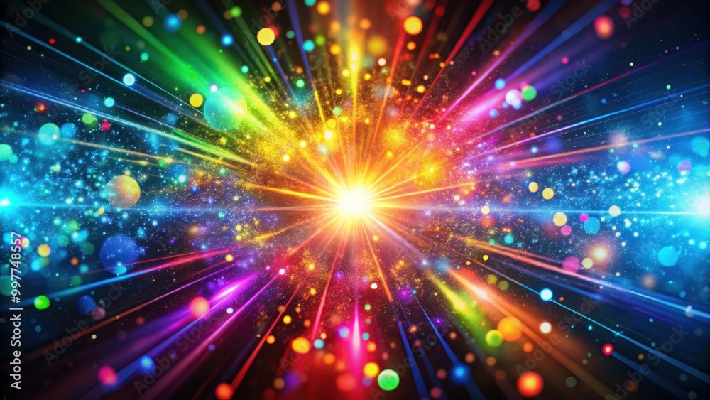 Colorful particles bursting and flashing light abstract background, particles, burst, flash, light, abstract, background Colorful particles bursting and flashing light abstract background, particles, burst, flash, light, abstract, background