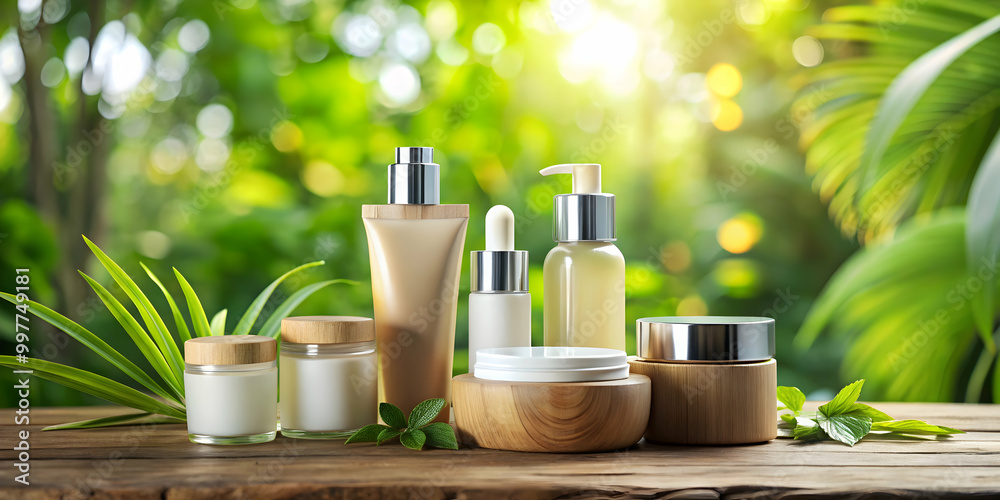 Stylish skincare product and packaging mockups in natural backgrounds, skincare, product, packaging, mockups, stylish Stylish skincare product and packaging mockups in natural backgrounds, skincare, product, packaging, mockups, stylish