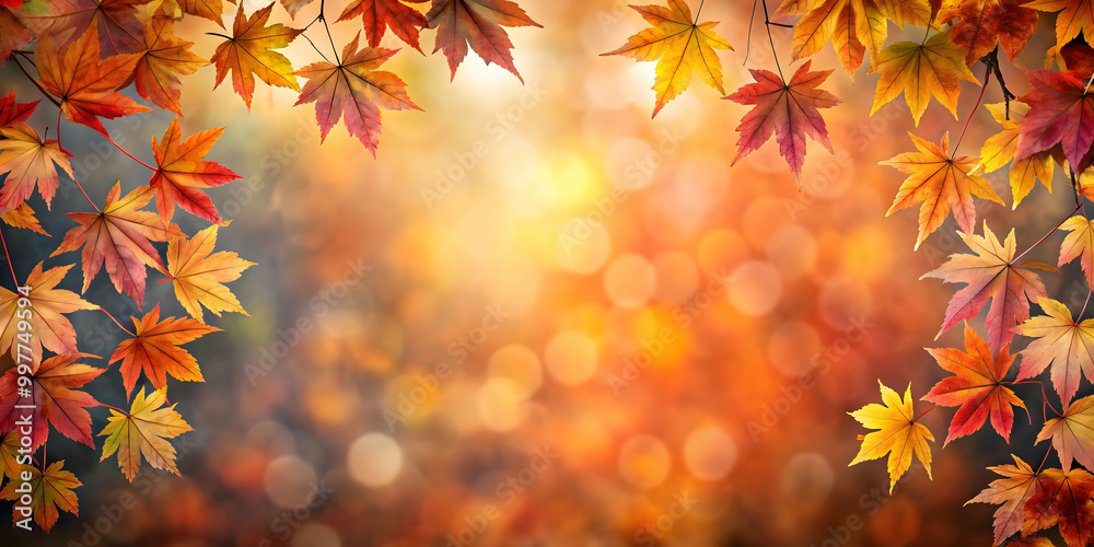 Autumn background with fallen maple leaves and space for text, autumn, background, maple leaves, seasonal, fall, foliage Autumn background with fallen maple leaves and space for text, autumn, background, maple leaves, seasonal, fall, foliage