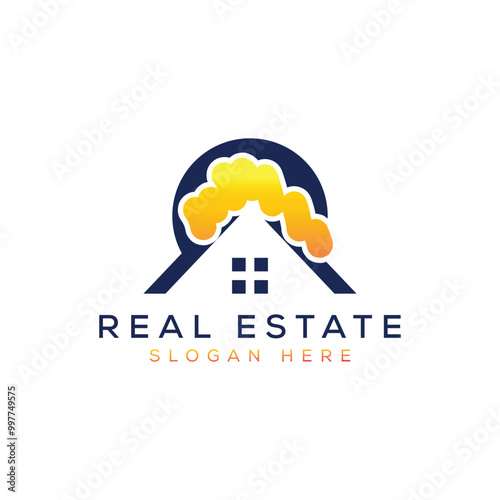 real estate logo concept. modern real estate vector design template.