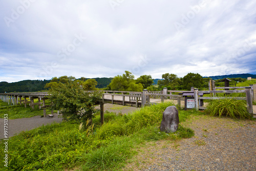 Horaibashi bridge in Shimada City, Shizuoka Prefecture, Japan. photo