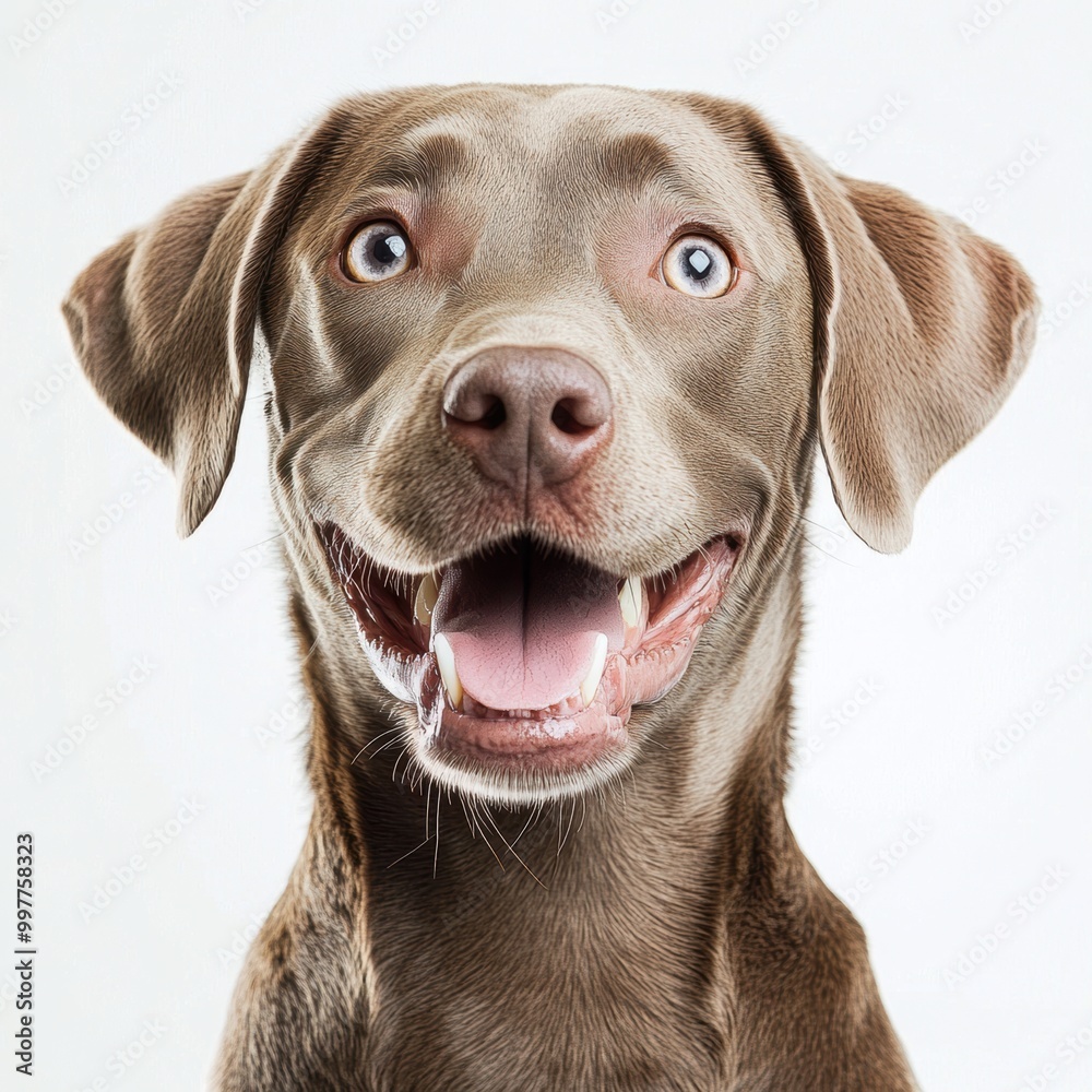 Happy Labrador. Happy Labrador.