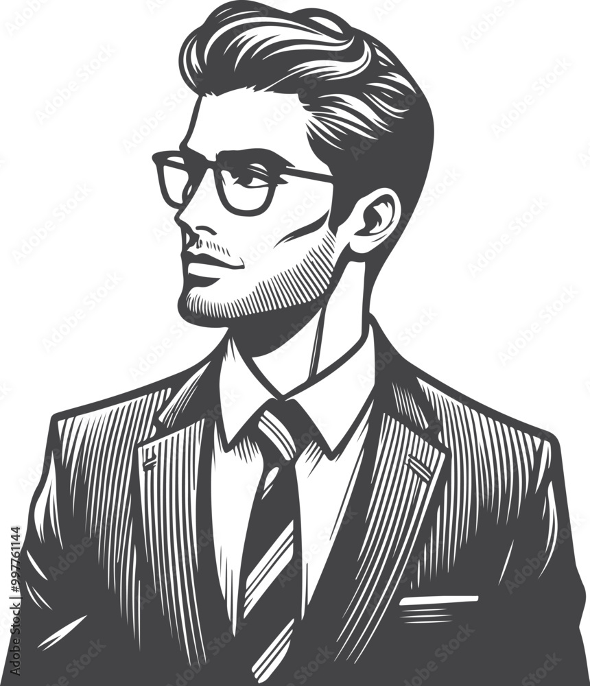 Vector silhouette of man-husband and boy-mordan design. Vector silhouette of man-husband and boy-mordan design.