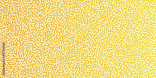 Abstract Reaction-diffusion or Turing pattern natural texture coral yellow and white color scheme. Linear design with biological shapes. Organic lines in memphis. abstract turing organic wallpaper.	
