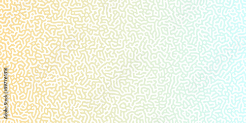 Turing Abstract Pattern, suitable for any business. yellow and green color diffusion reaction seamless pattern.An abstract Reaction-diffusion or Turing pattern formation, coral reef, natural texture,	