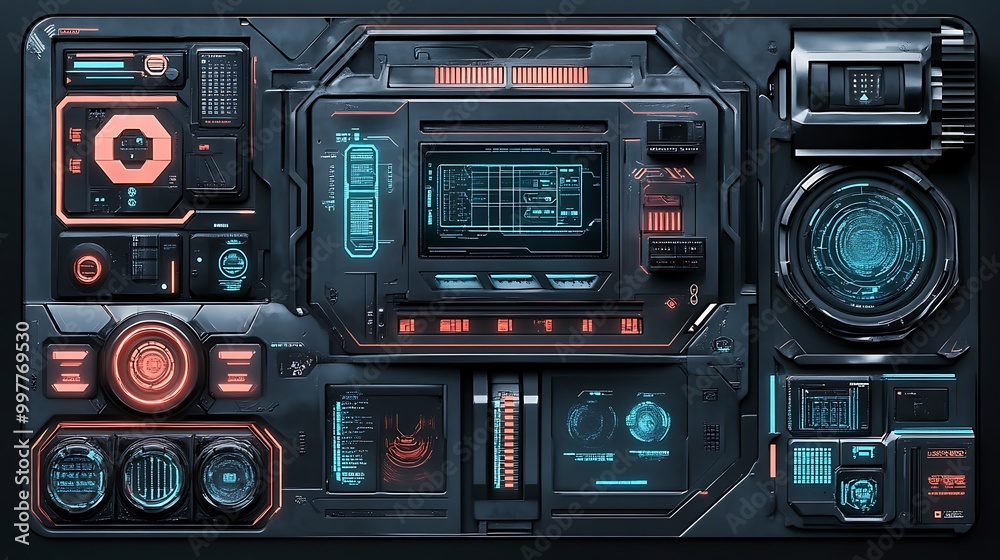 Futuristic Digital Interface