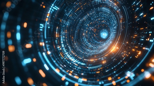 Wallpaper Mural Abstract Digital Interface Torontodigital.ca