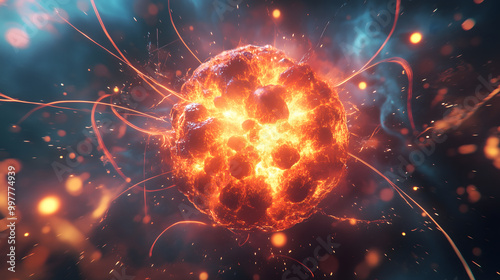 Explosive Energy Burst in Cosmic Background