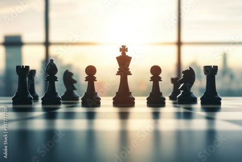 Strategic Showdown: The Chess Game of Business Tactics in a Modern Office