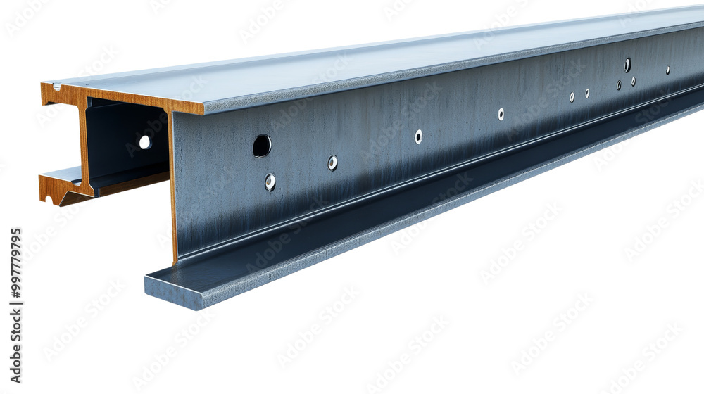 Steel I Beam Connection with Annotations Steel I Beam Connection with Annotations
