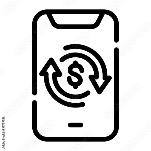 refund Line Icon