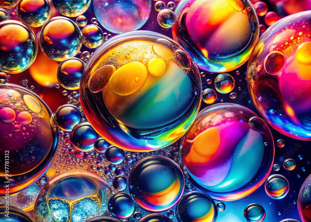 A captivating abstract bubble texture featuring vibrant, colorful gradients that form a lively and dynamic visual A captivating abstract bubble texture featuring vibrant, colorful gradients that form a lively and dynamic visual