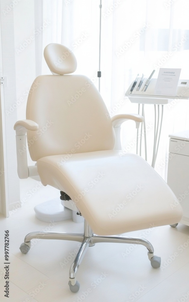 Modern Medical Office with Sleek White Furniture and Advanced Equipment Modern Medical Office with Sleek White Furniture and Advanced Equipment