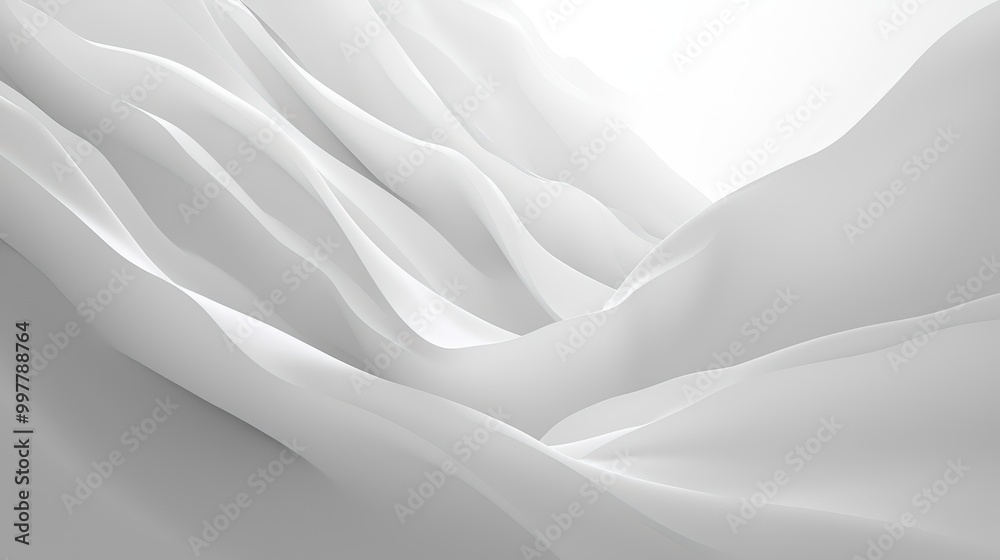 Obraz premium Beautiful Minimalist White Gradient Wallpaper. A smooth transition from pure white to light gray wallpaper.