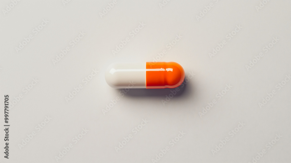 Lone Capsule for Health Concept Lone Capsule for Health Concept