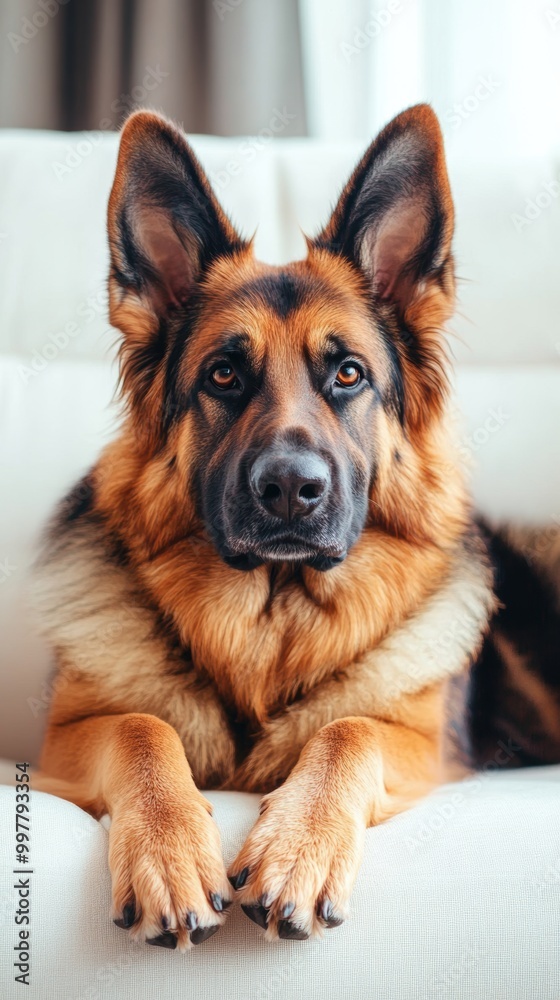 German Shepherd Dog Portrait. German Shepherd Dog Portrait.