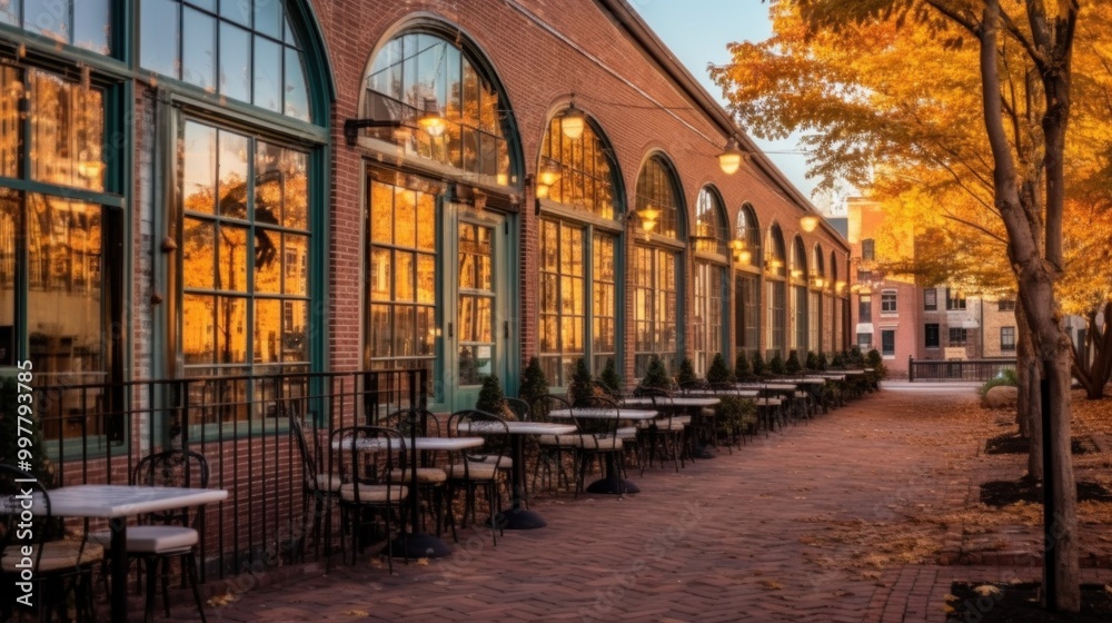 Fototapeta premium Fall Patio Dining