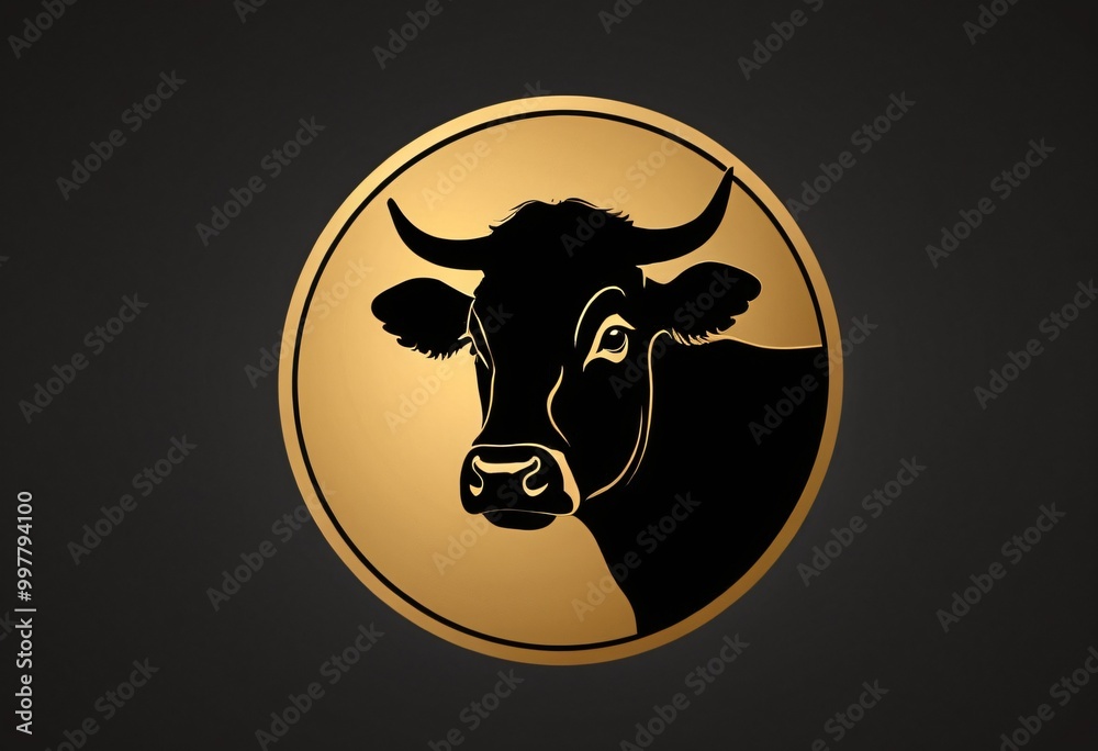 Cow Logo. Premium Cow farm product logo design. Vintage Cattle Angus Beef logo. Ai generated image. Cow Logo. Premium Cow farm product logo design. Vintage Cattle Angus Beef logo. Ai generated image.