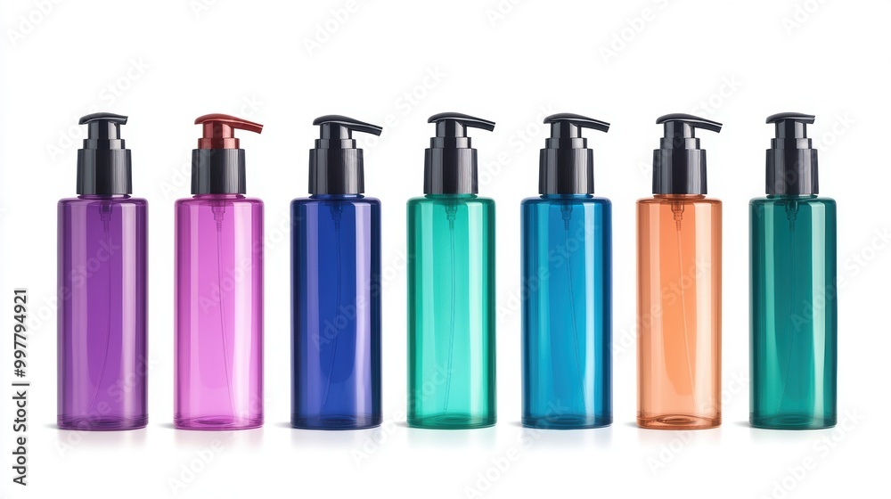 Colorful Pump Bottles. Colorful Pump Bottles.