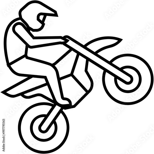 Freestyle Motorcycle Icon