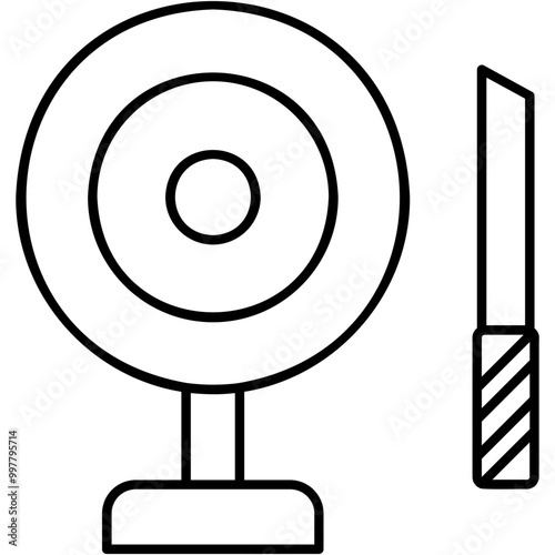 Knife Thrower Wheel Icon